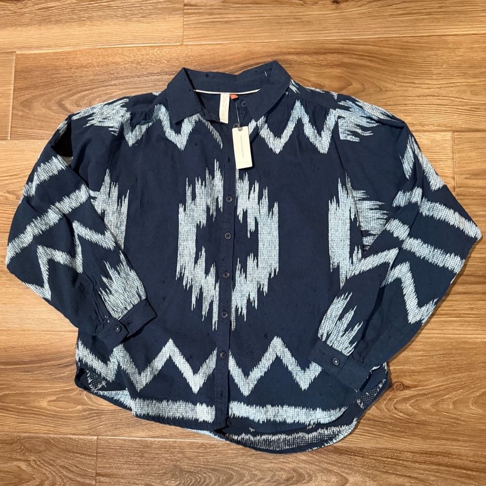 Anthropologie Pilcro NWT Romy sz XS Women’s Long Sleeve Buttondown Shirt Western